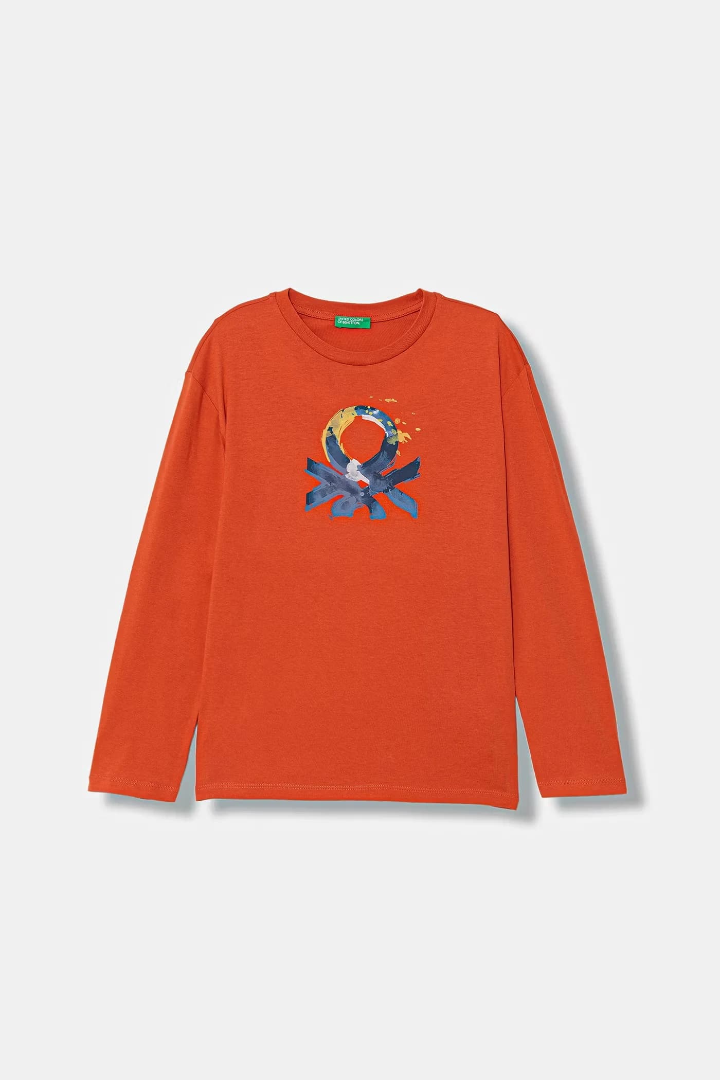 Детская хлопковая рубашка с длинным рукавом