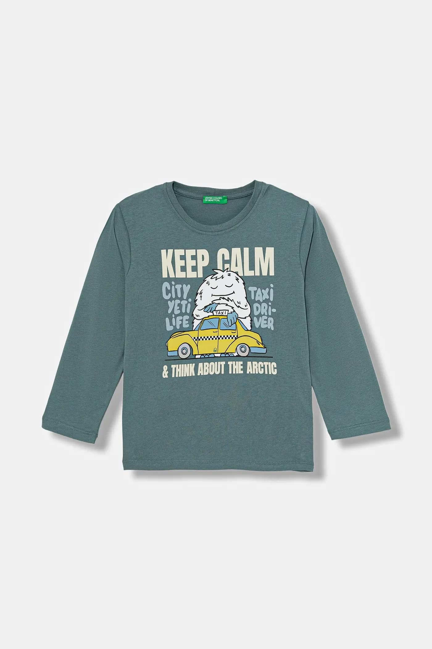 Детская хлопковая рубашка с длинным рукавом