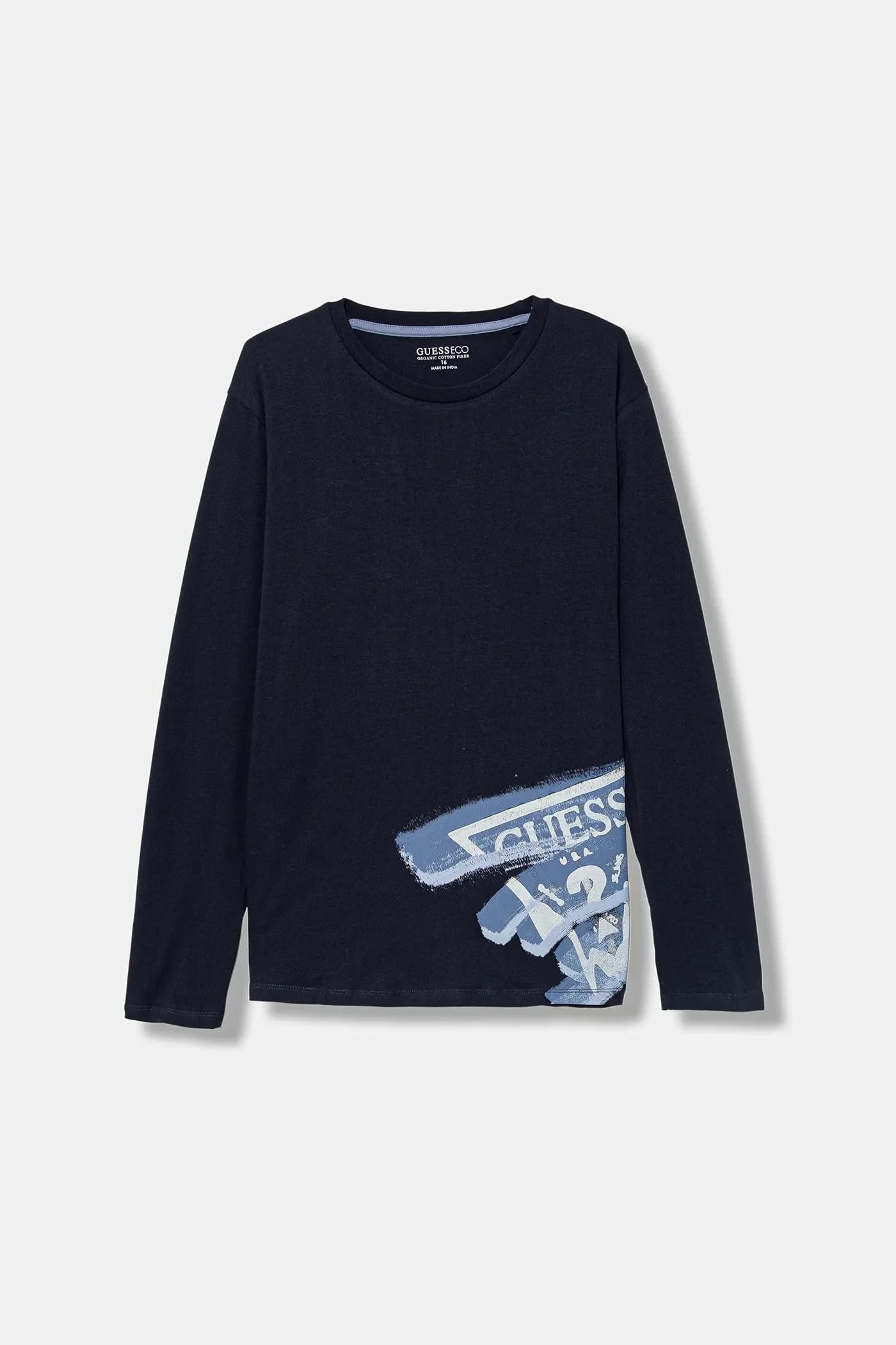 Детская хлопковая рубашка с длинным рукавом