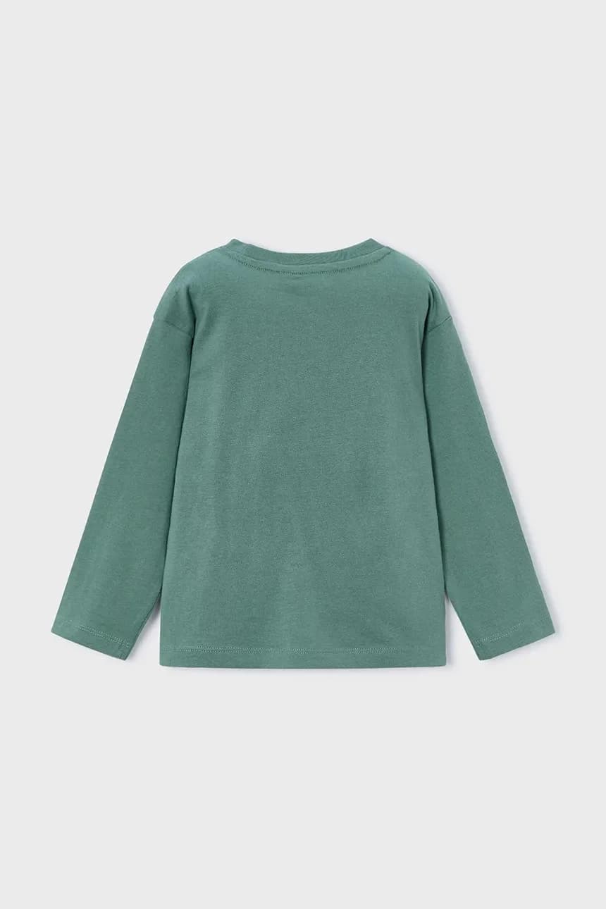 Хлопковая рубашка с длинным рукавом - фото 2