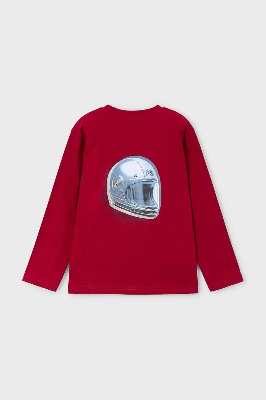 Детская хлопковая рубашка с длинным рукавом - фото 2