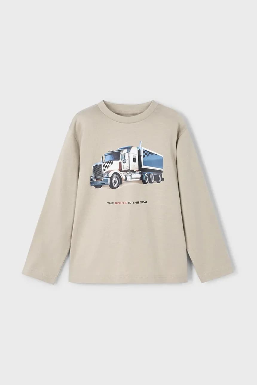 Детская хлопковая рубашка с длинным рукавом - фото 2