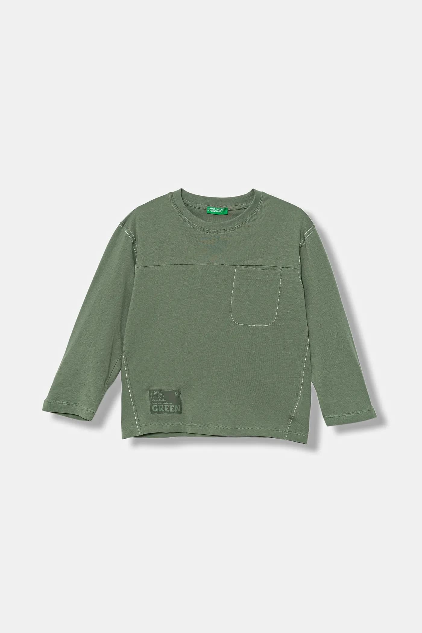 Детская хлопковая рубашка с длинным рукавом - фото 2