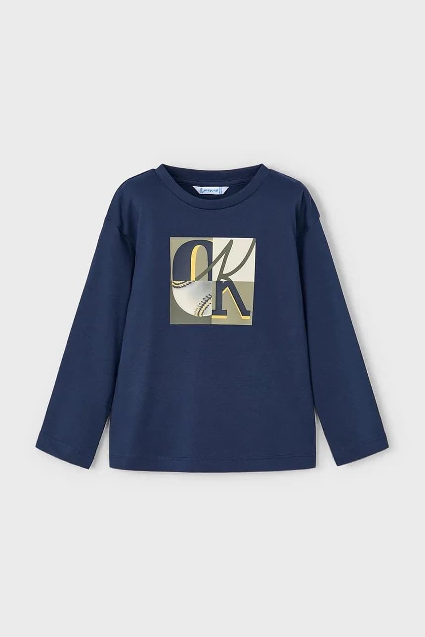 Хлопковая рубашка с длинным рукавом - фото 2