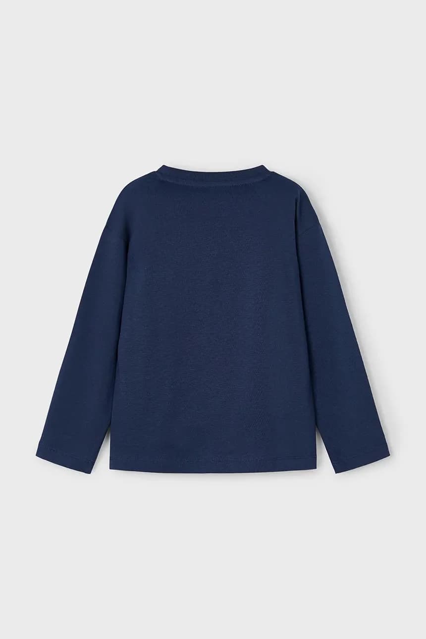 Хлопковая рубашка с длинным рукавом - фото 3