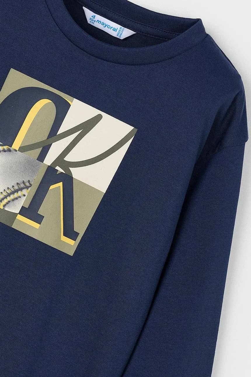 Хлопковая рубашка с длинным рукавом - фото 4