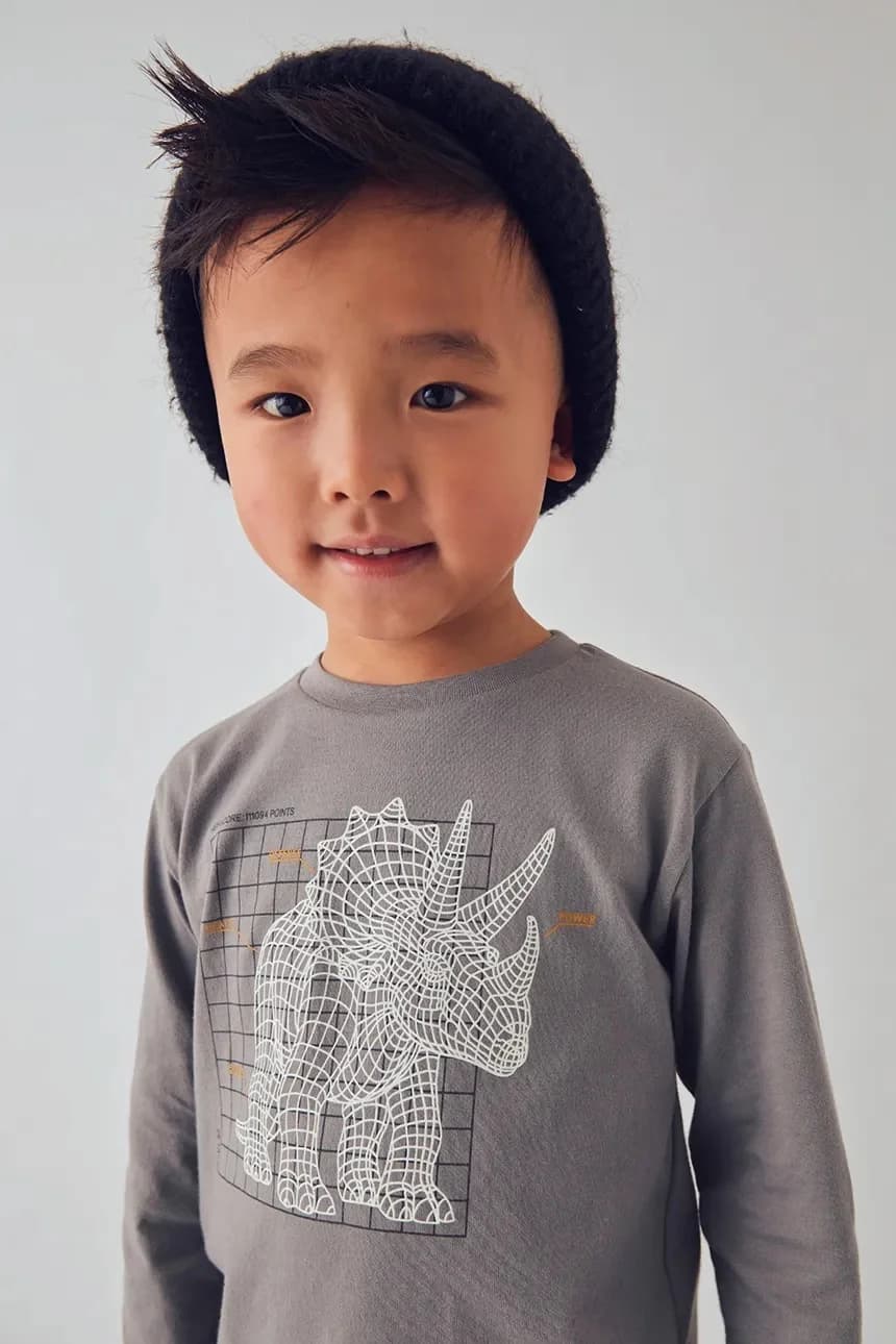 Детская хлопковая рубашка с длинным рукавом - фото 6