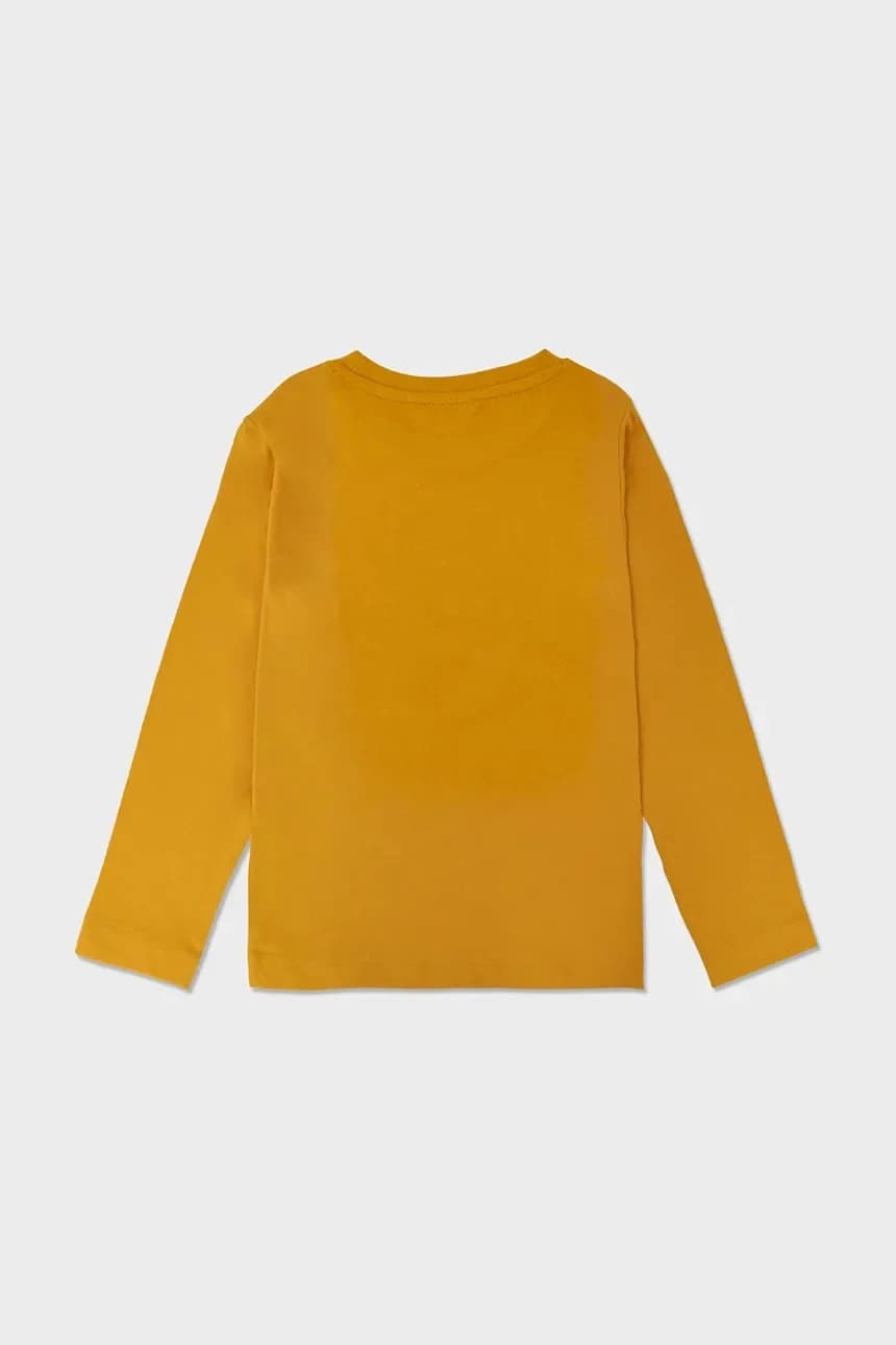 Хлопковая рубашка с длинным рукавом - фото 3