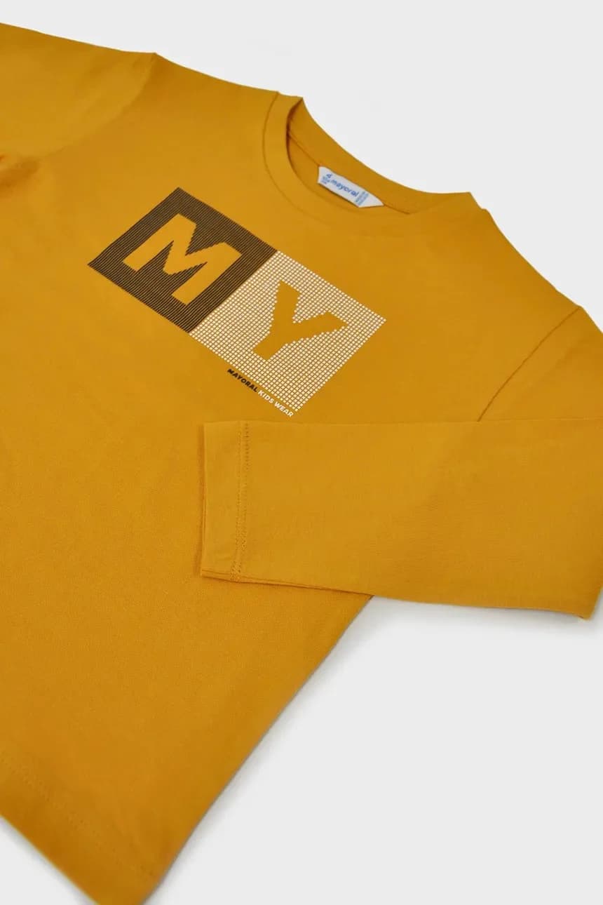 Хлопковая рубашка с длинным рукавом - фото 4