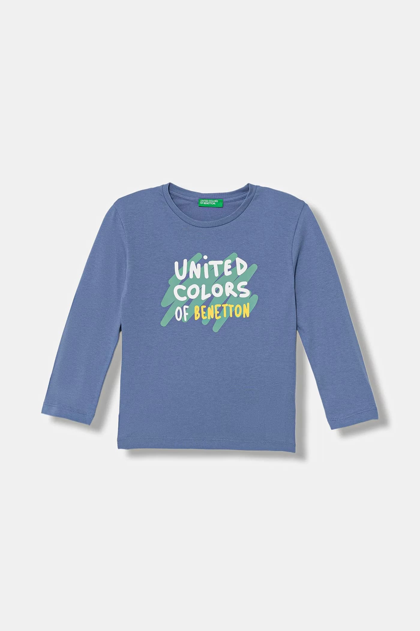 Детская хлопковая рубашка с длинным рукавом