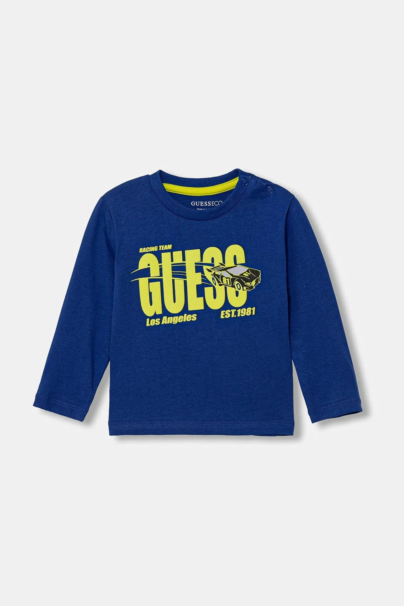 Детская хлопковая рубашка с длинным рукавом