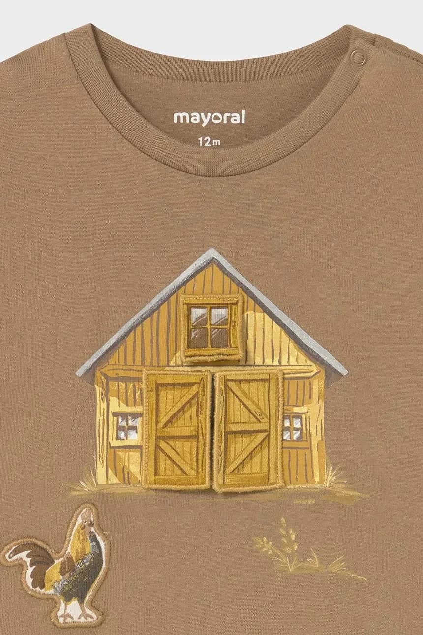 Детская хлопковая рубашка с длинным рукавом - фото 3