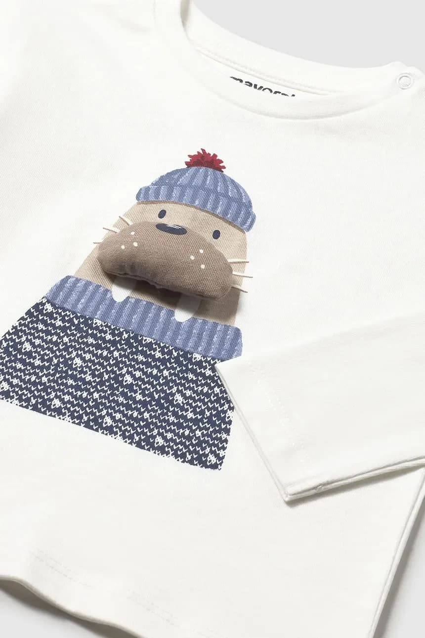 Детская хлопковая рубашка с длинным рукавом - фото 4