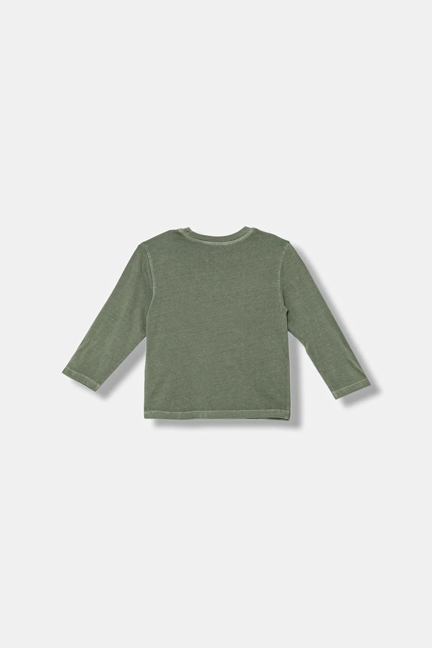 Детская хлопковая рубашка с длинным рукавом - фото 2