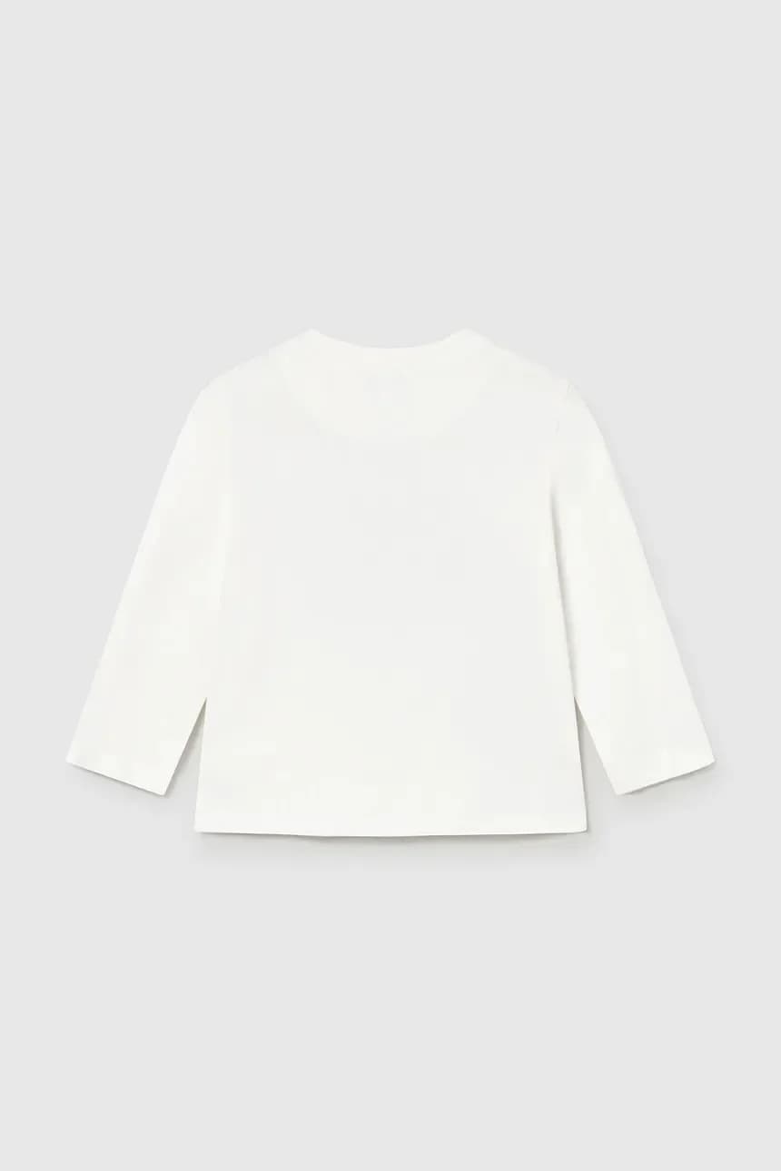 Хлопковая рубашка с длинным рукавом - фото 2