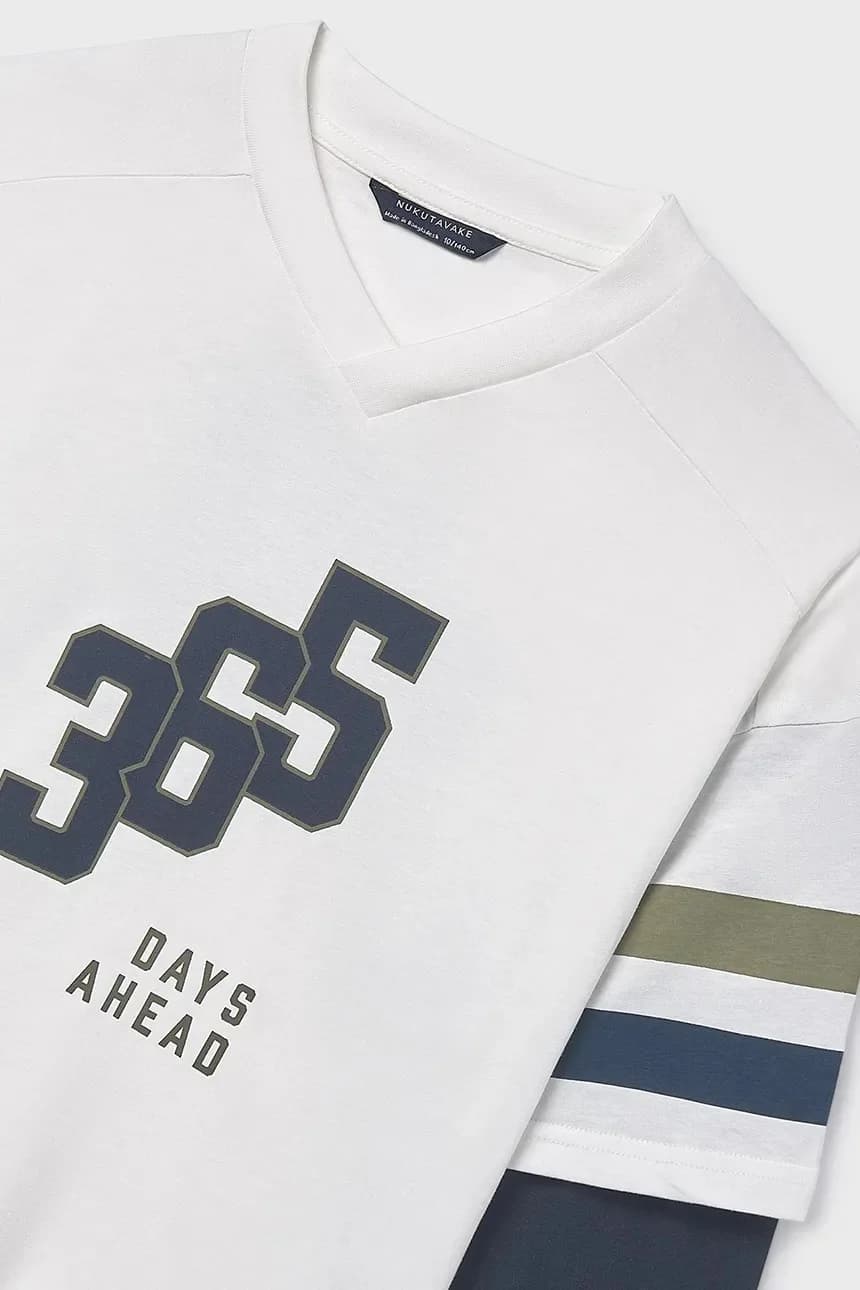 Хлопковая рубашка с длинным рукавом - фото 3