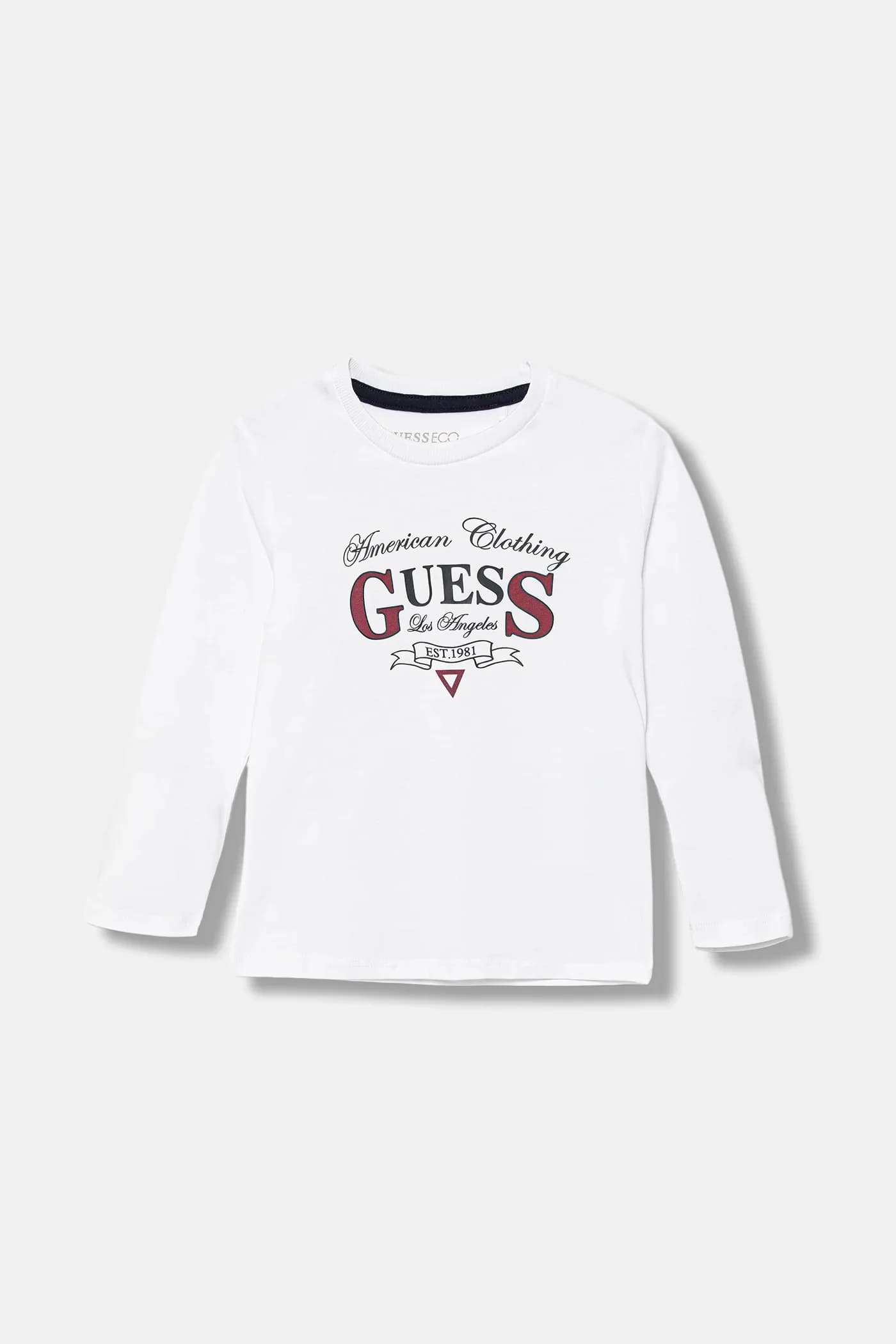 Детская хлопковая рубашка с длинным рукавом