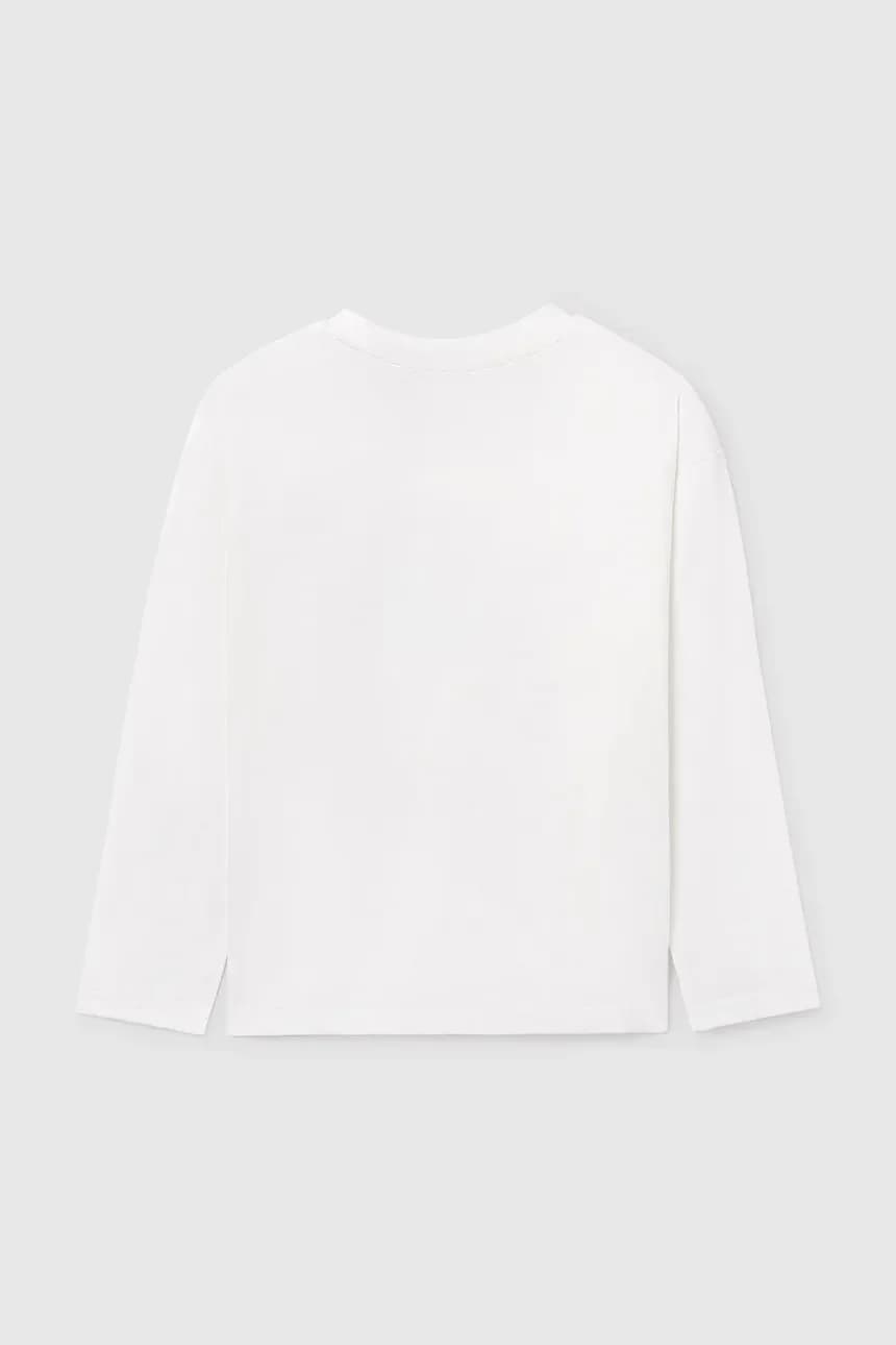 Хлопковая рубашка с длинным рукавом - фото 3