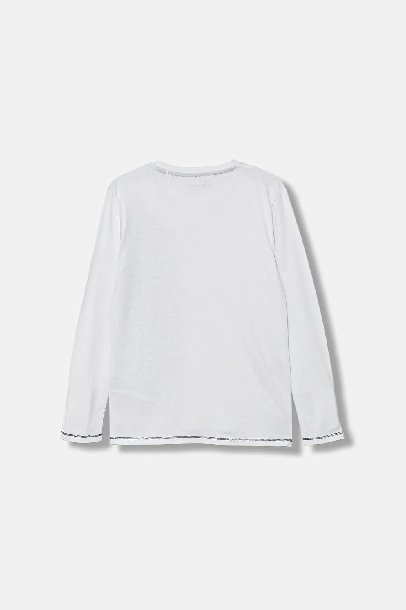 Детская хлопковая рубашка с длинным рукавом - фото 2