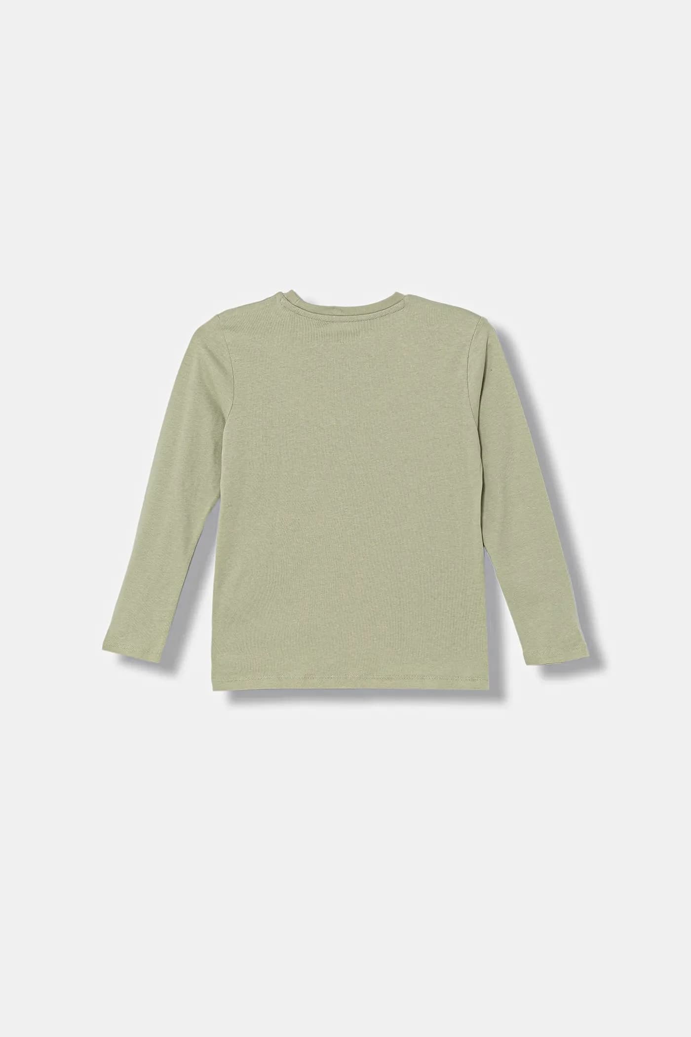 Детская хлопковая рубашка с длинным рукавом - фото 2