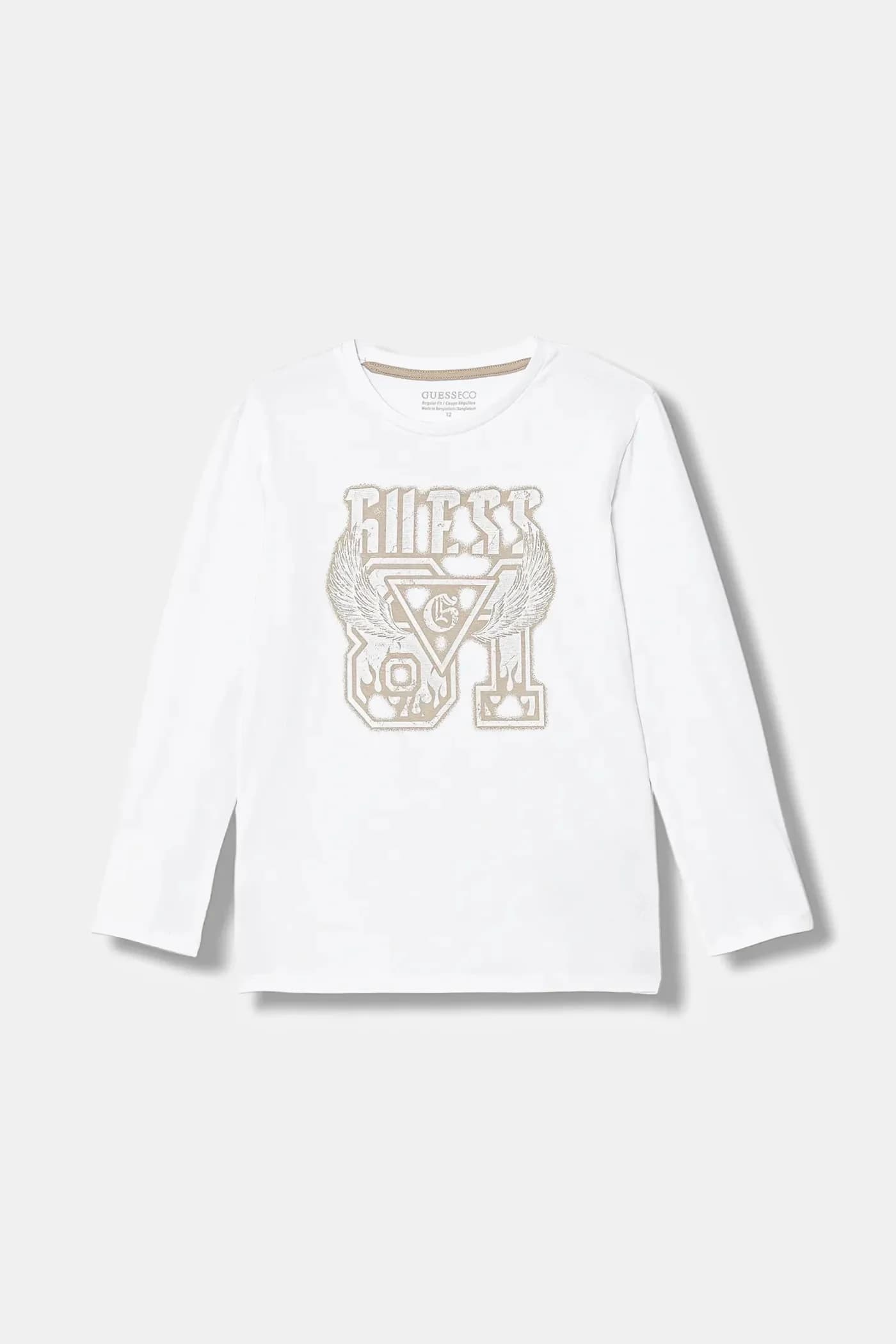 Детская хлопковая рубашка с длинным рукавом