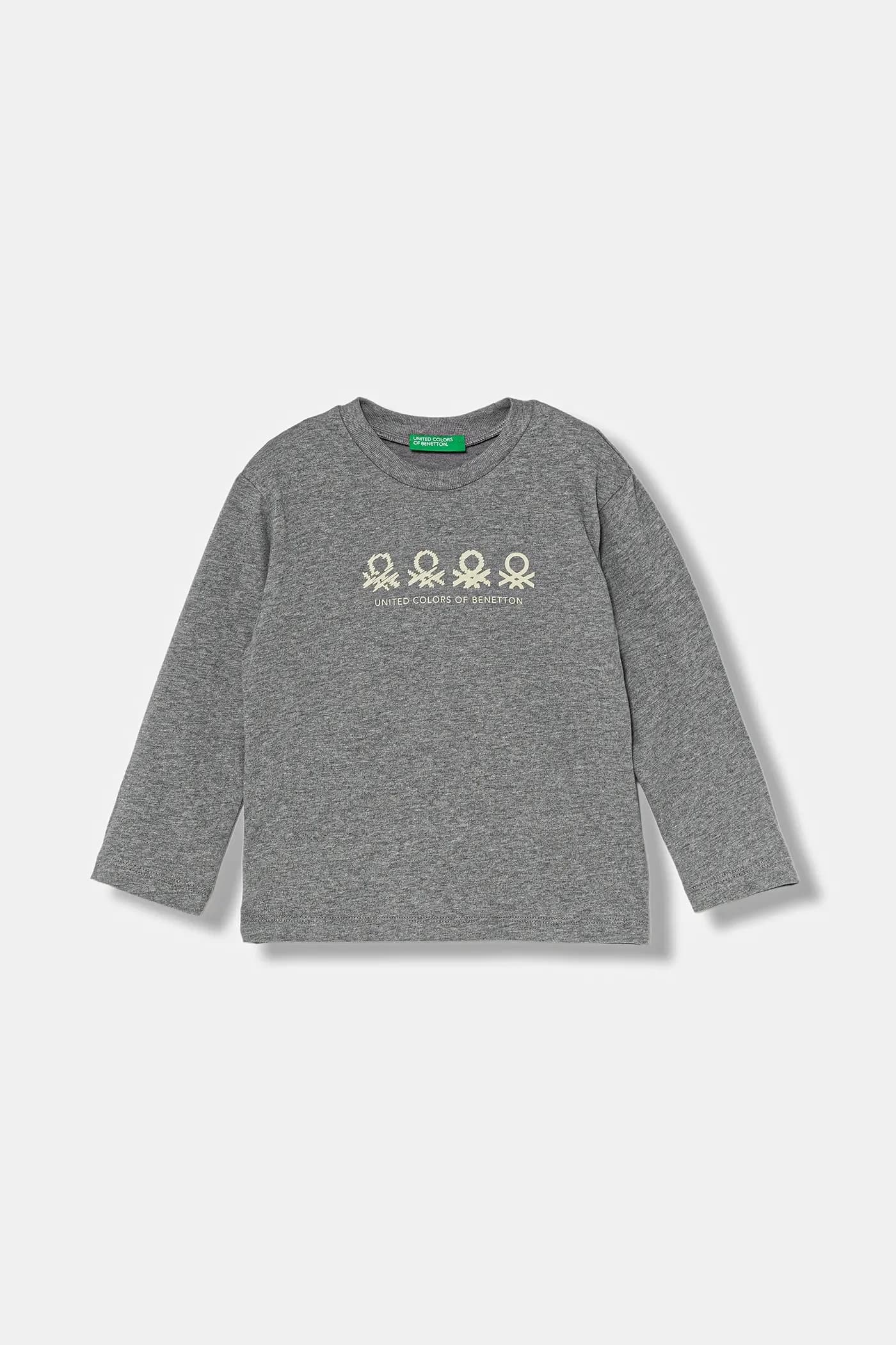 Детская хлопковая рубашка с длинным рукавом