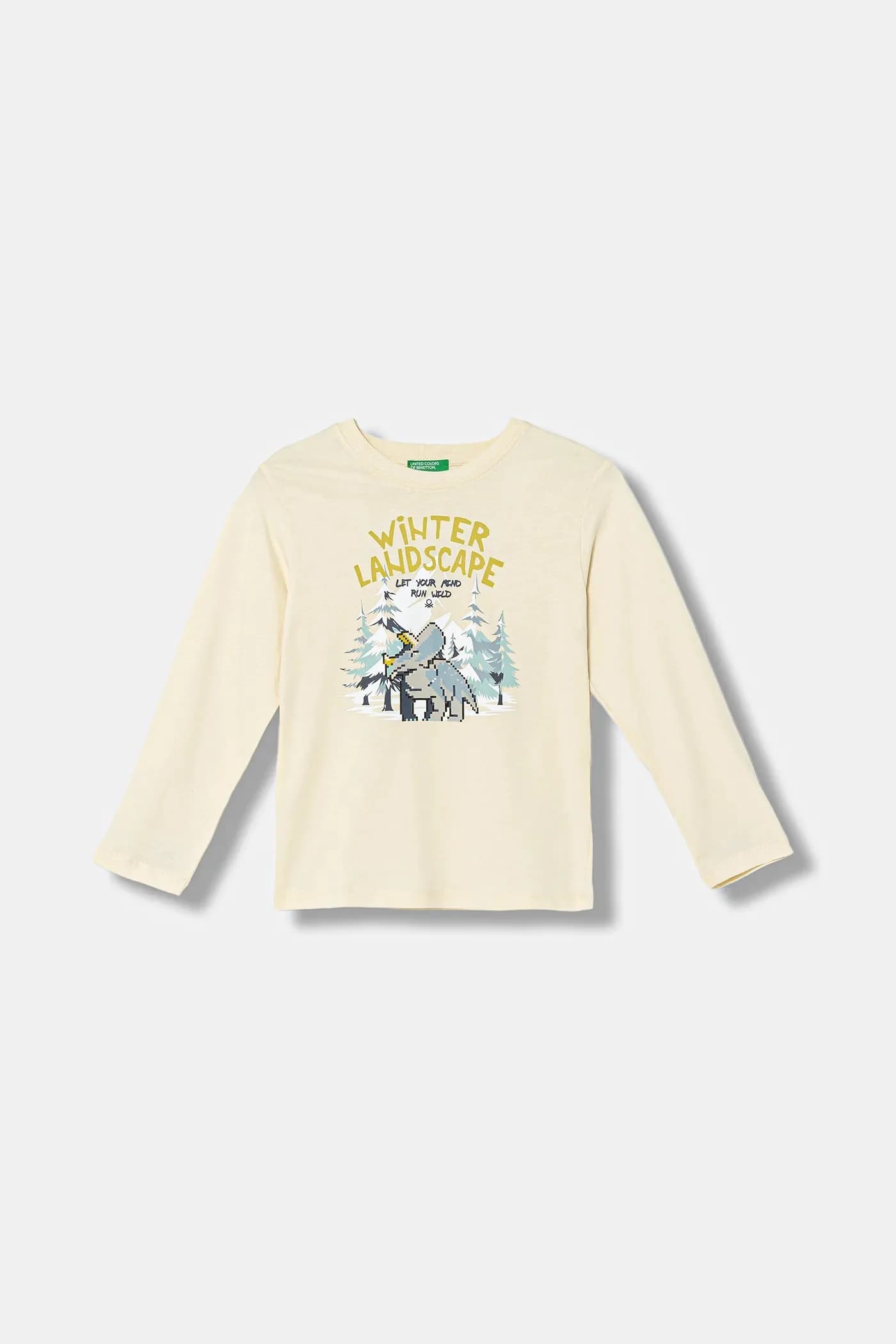 Детская хлопковая рубашка с длинным рукавом