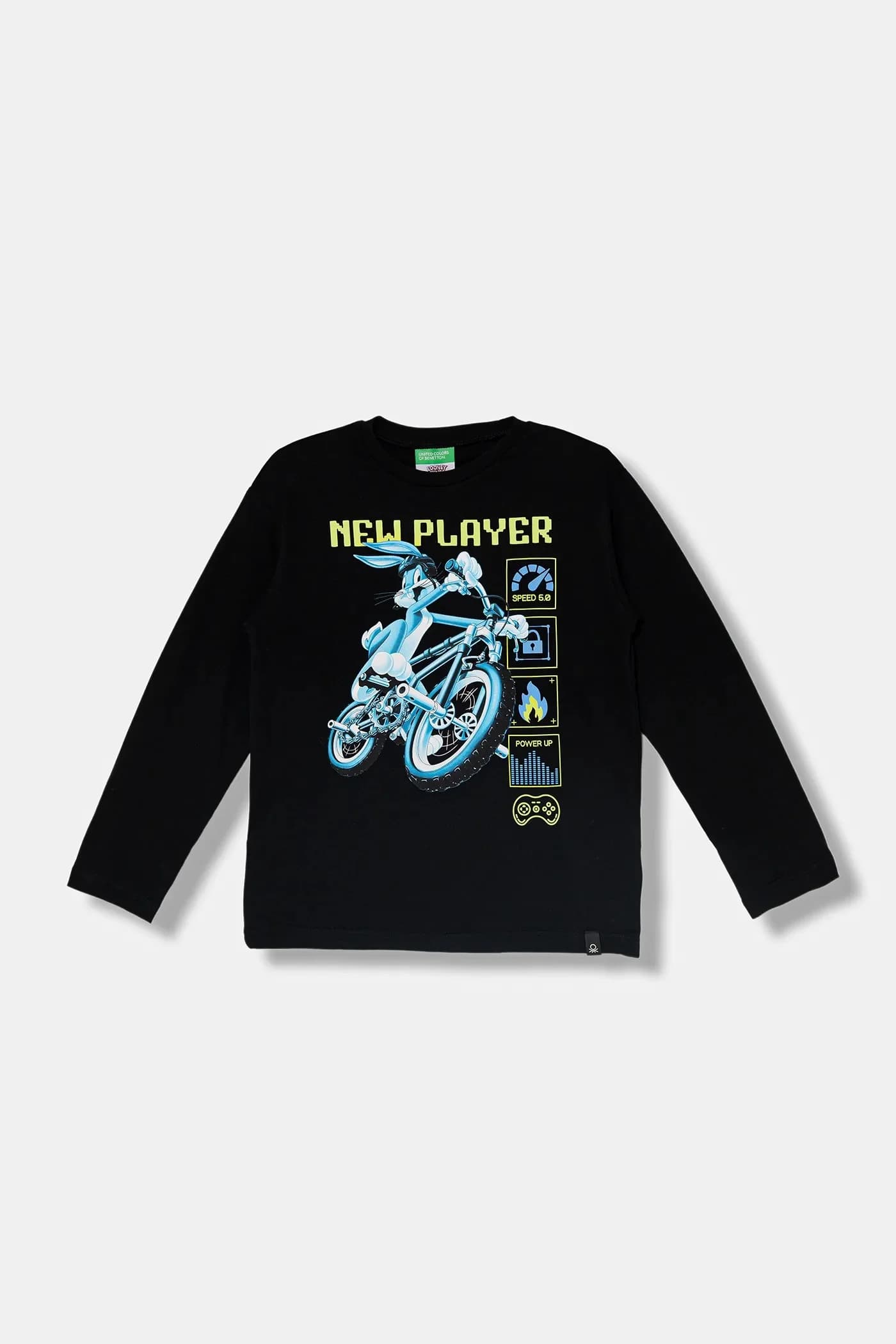 Детская хлопковая рубашка с длинным рукавом