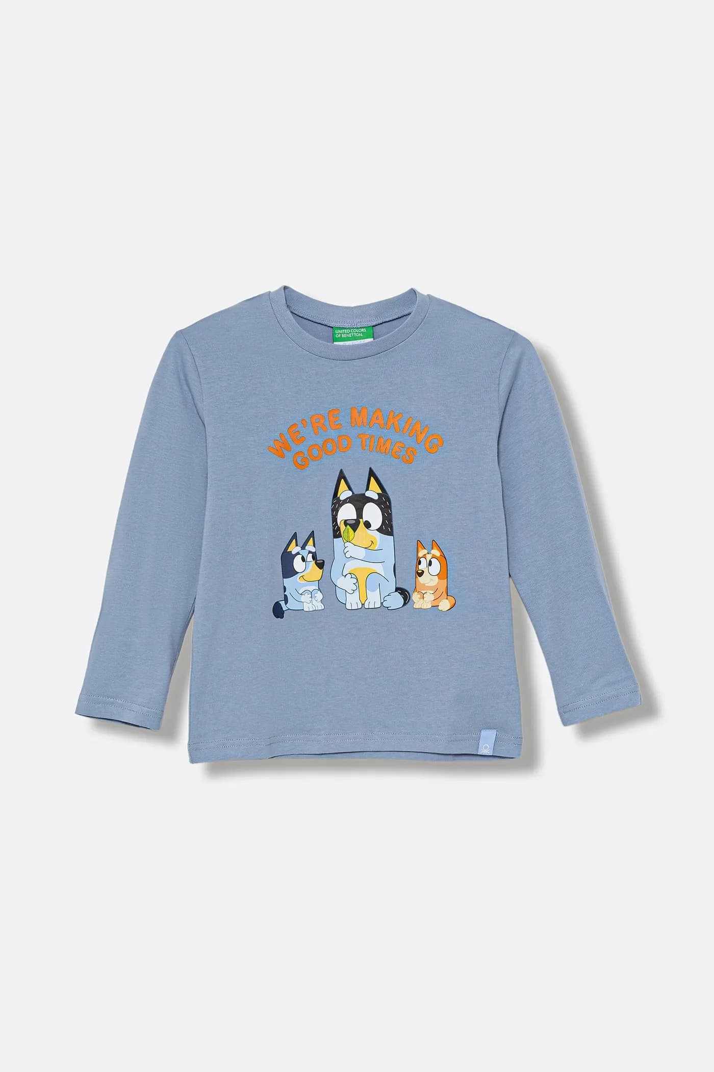 Детская хлопковая рубашка с длинным рукавом