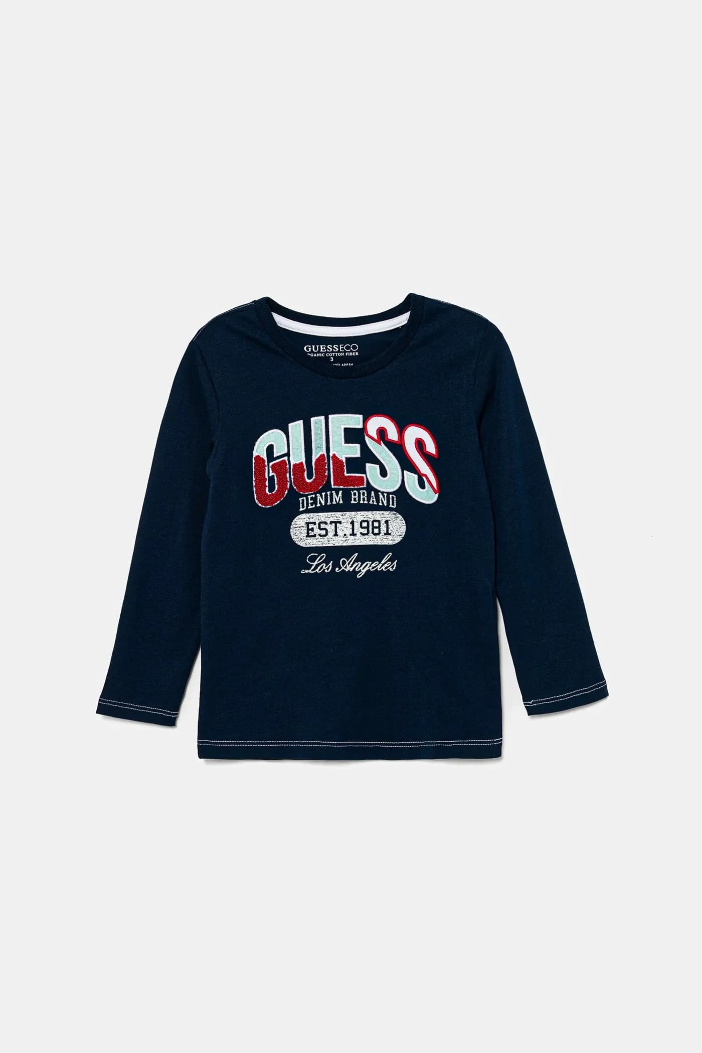 Детская хлопковая рубашка с длинным рукавом