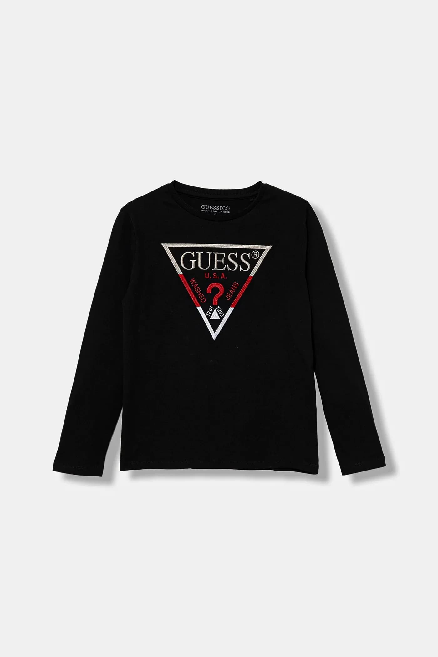 Детская хлопковая рубашка с длинным рукавом