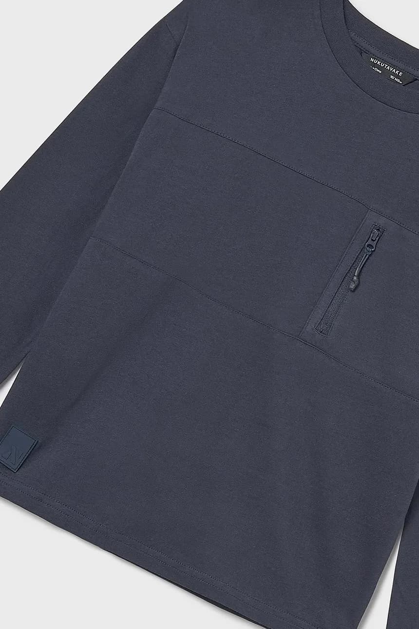 Хлопковая рубашка с длинным рукавом - фото 4