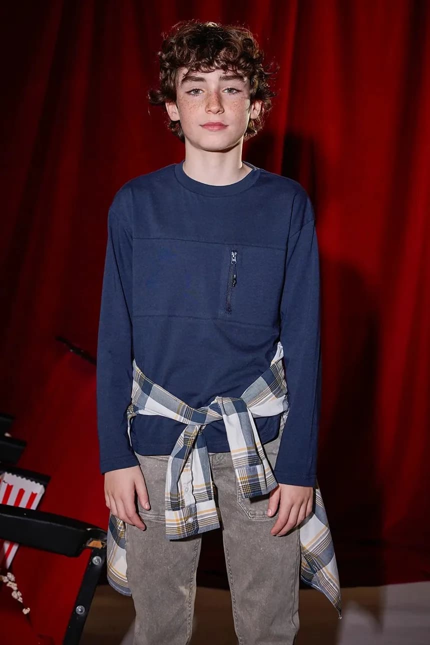 Хлопковая рубашка с длинным рукавом - фото 6