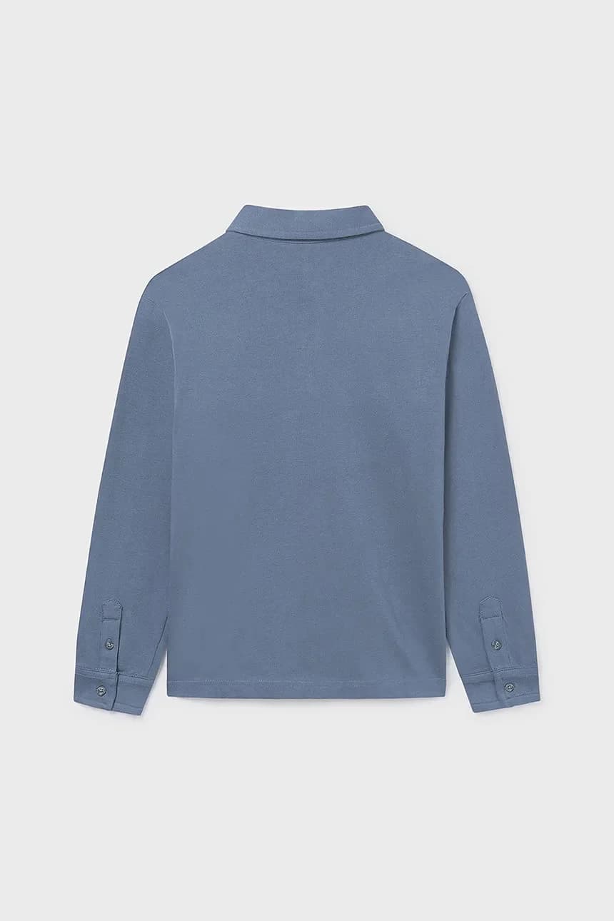 Детская хлопковая рубашка с длинным рукавом - фото 2