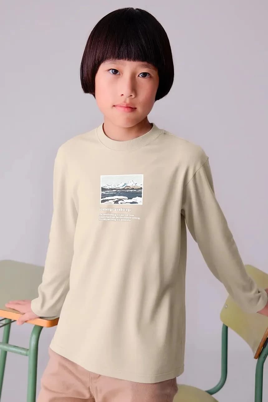 Детская хлопковая рубашка с длинным рукавом