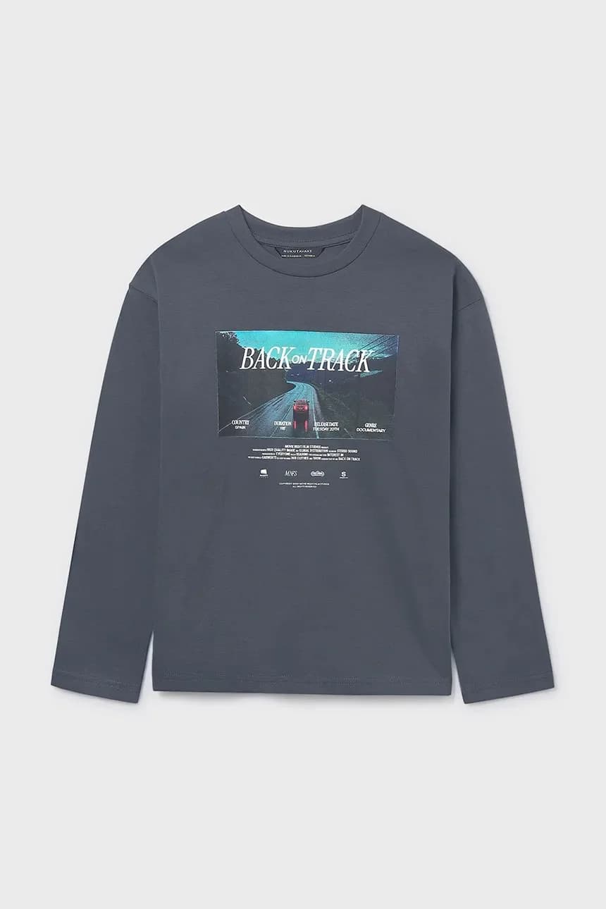 Хлопковая рубашка с длинным рукавом