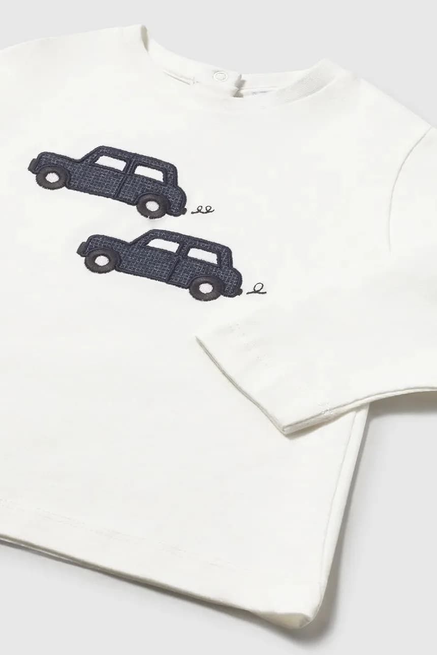 Детская хлопковая рубашка с длинным рукавом - фото 3