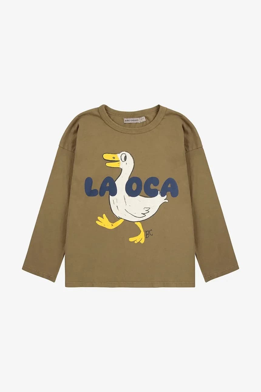 Детский хлопковый лонгслив La Oca - фото 2