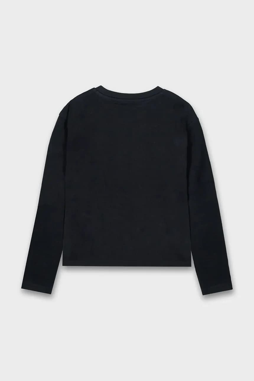 Хлопковая рубашка с длинным рукавом - фото 2