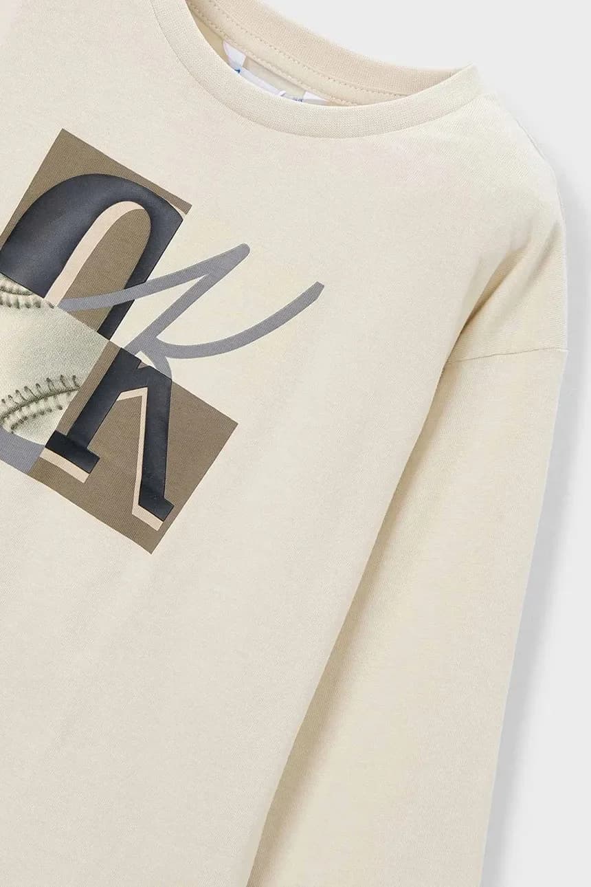 Хлопковая рубашка с длинным рукавом - фото 3