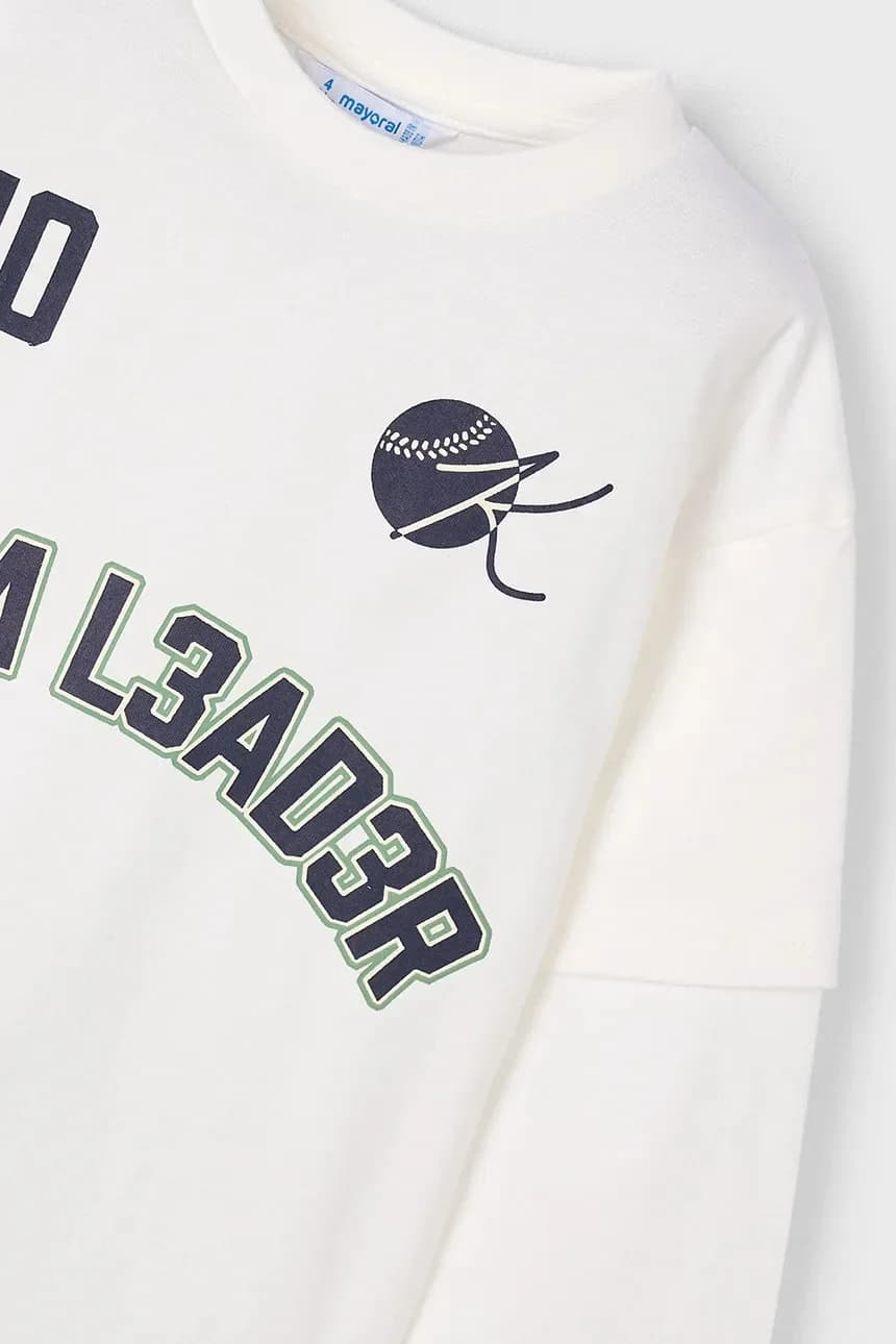 Хлопковая рубашка с длинным рукавом - фото 4