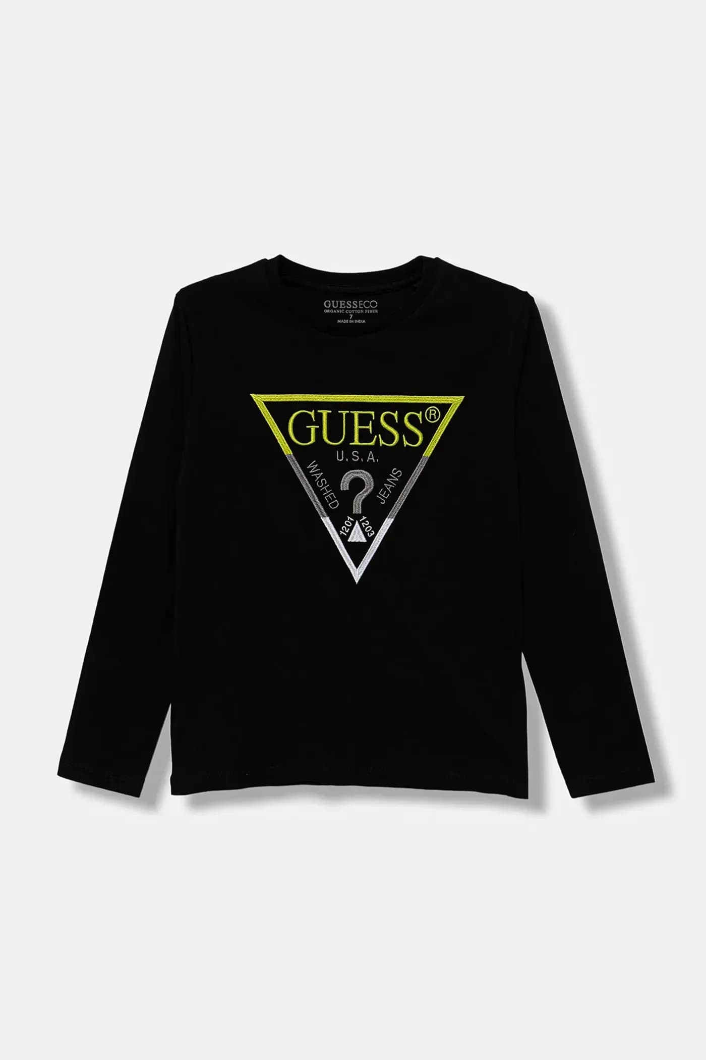 Детская хлопковая рубашка с длинным рукавом