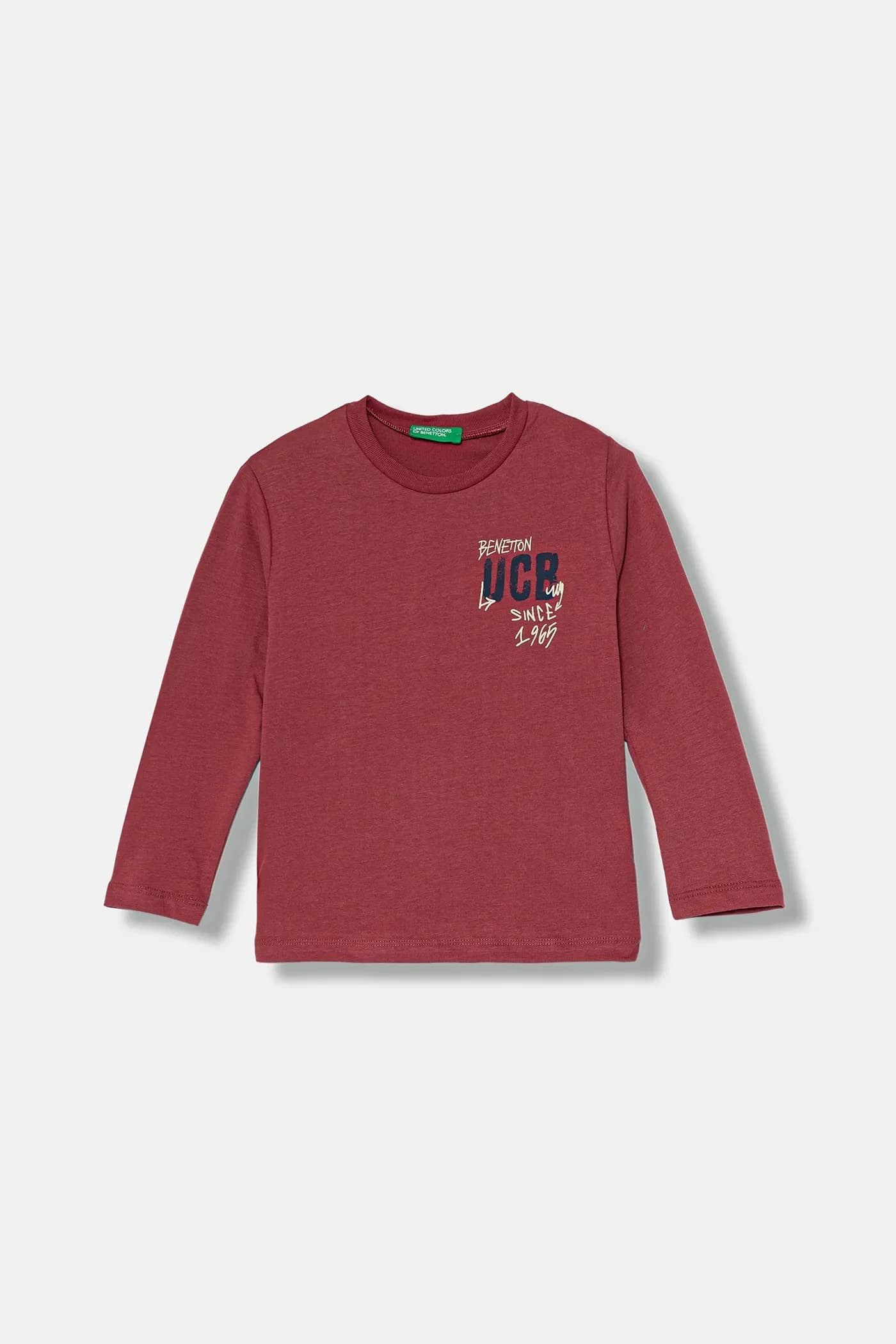 Детская хлопковая рубашка с длинным рукавом