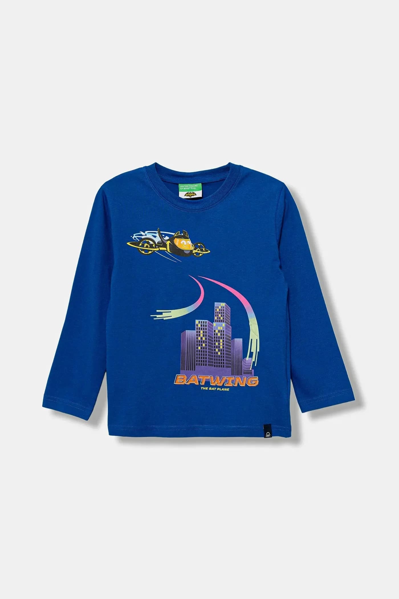 Детская хлопковая рубашка с длинным рукавом