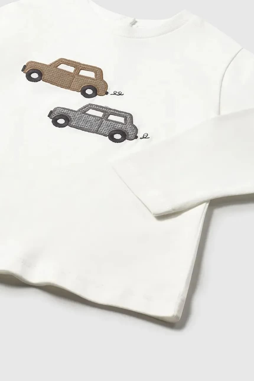 Детская хлопковая рубашка с длинным рукавом - фото 3