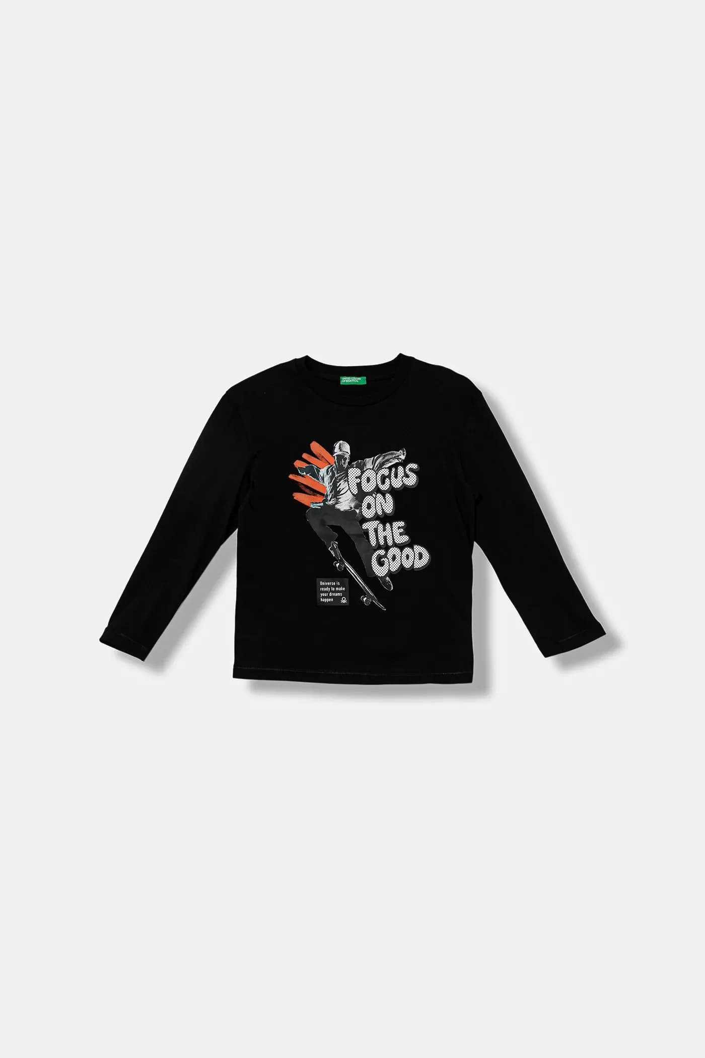 Детская хлопковая рубашка с длинным рукавом