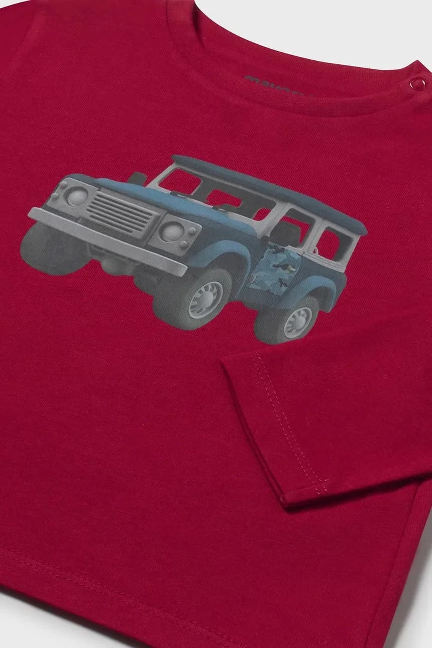 Хлопковая рубашка с длинным рукавом - фото 3