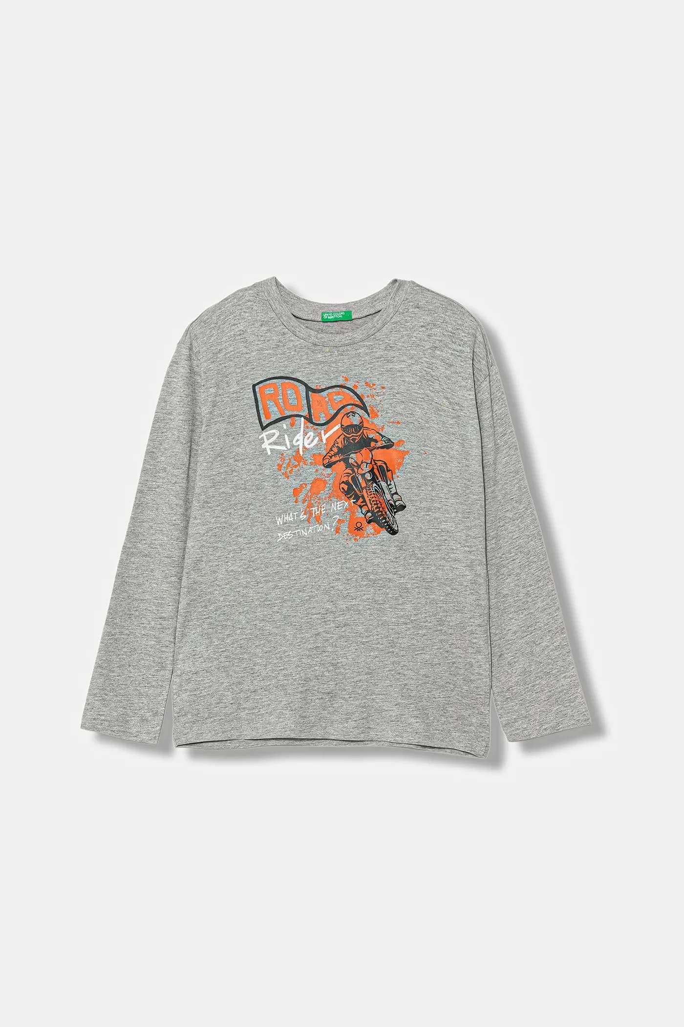 Детская хлопковая рубашка с длинным рукавом