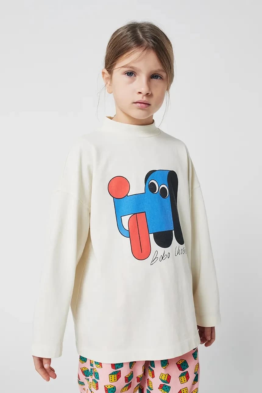 Детский хлопковый лонгслив Doggy Mate