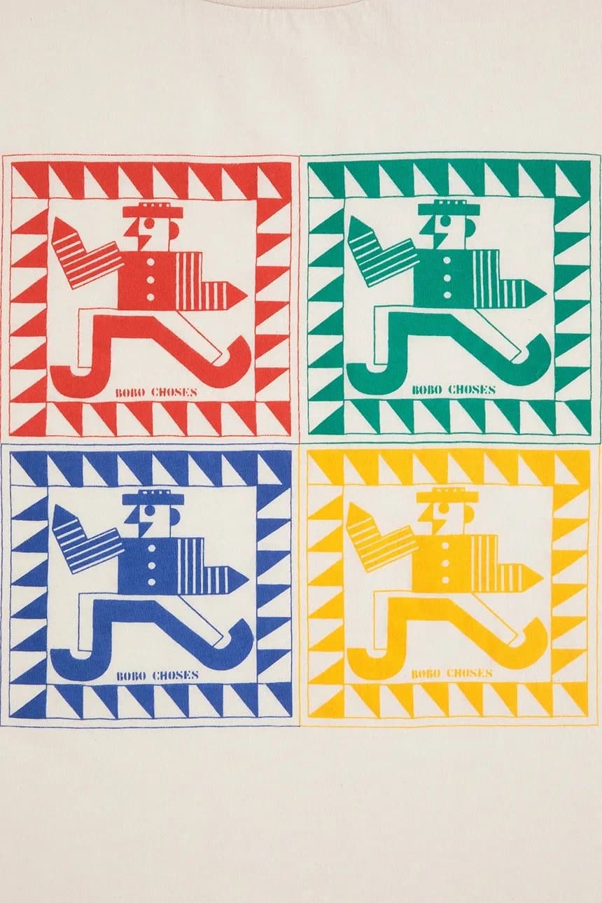 Детская хлопковая рубашка с длинными рукавами Rainbow Mr Pencil - фото 3